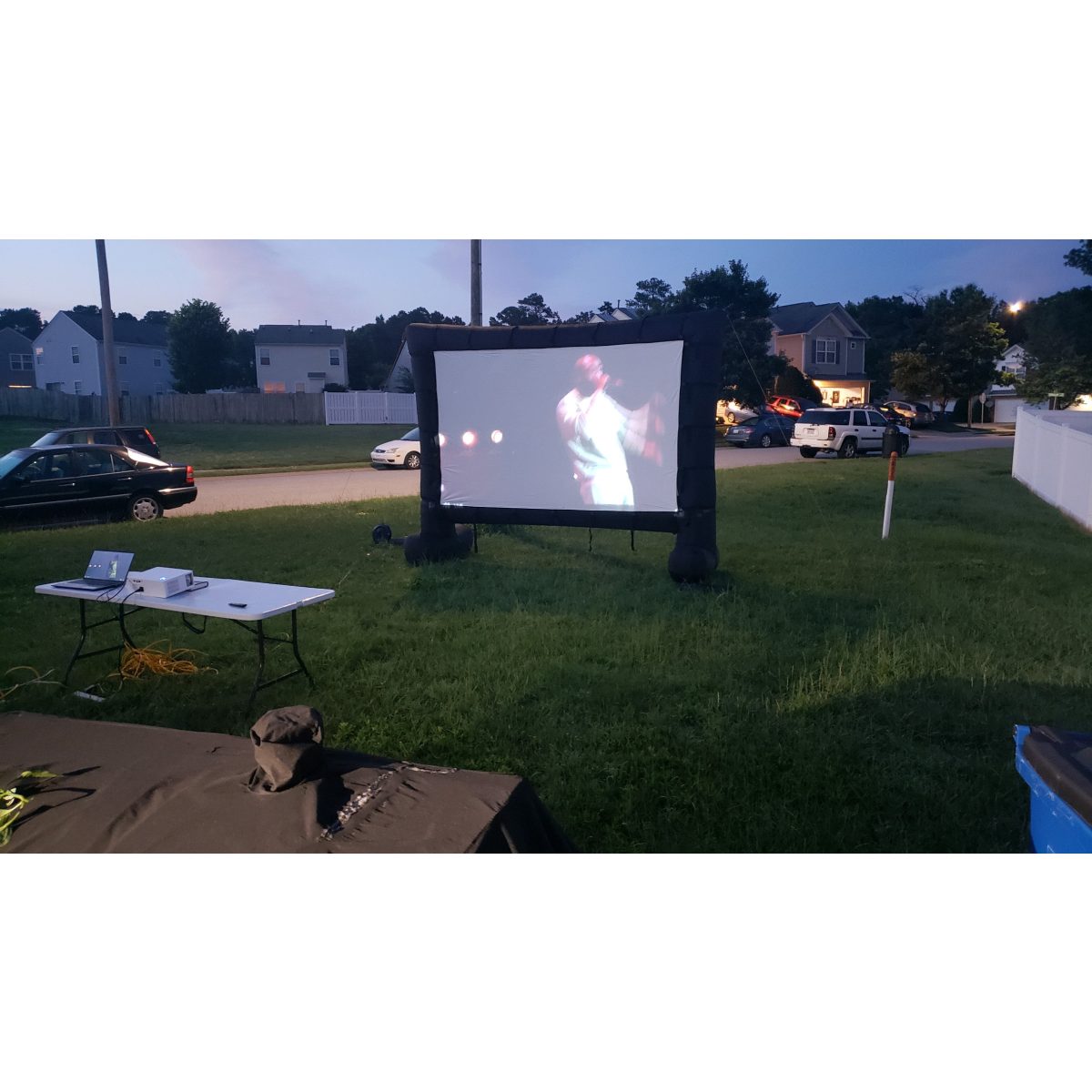 Pryor Party Screen & Projector 5